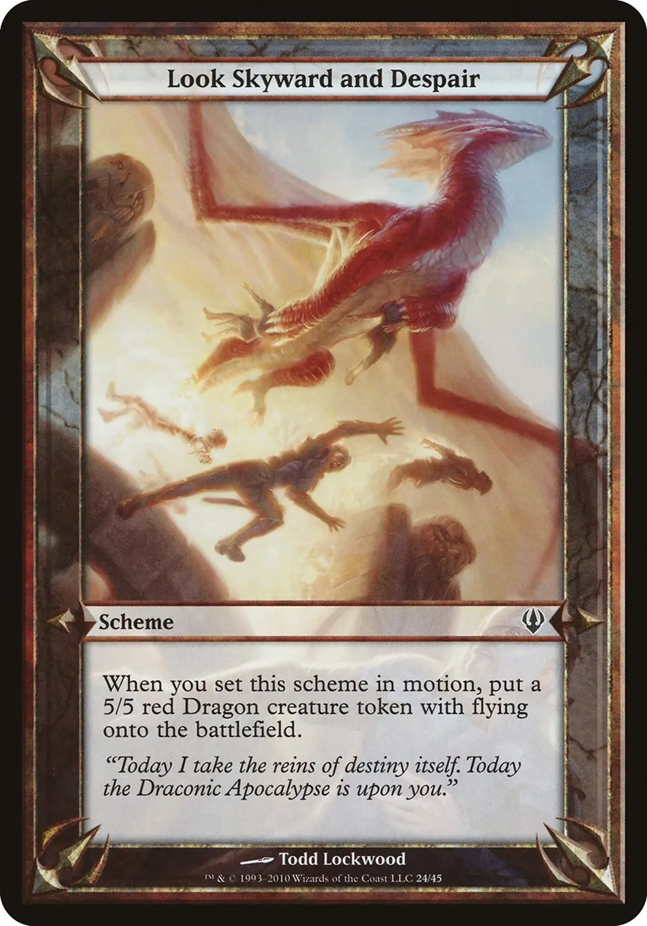 2010 Archenemy Schemes Look Skyward and Despair common #24★ unlisted card image