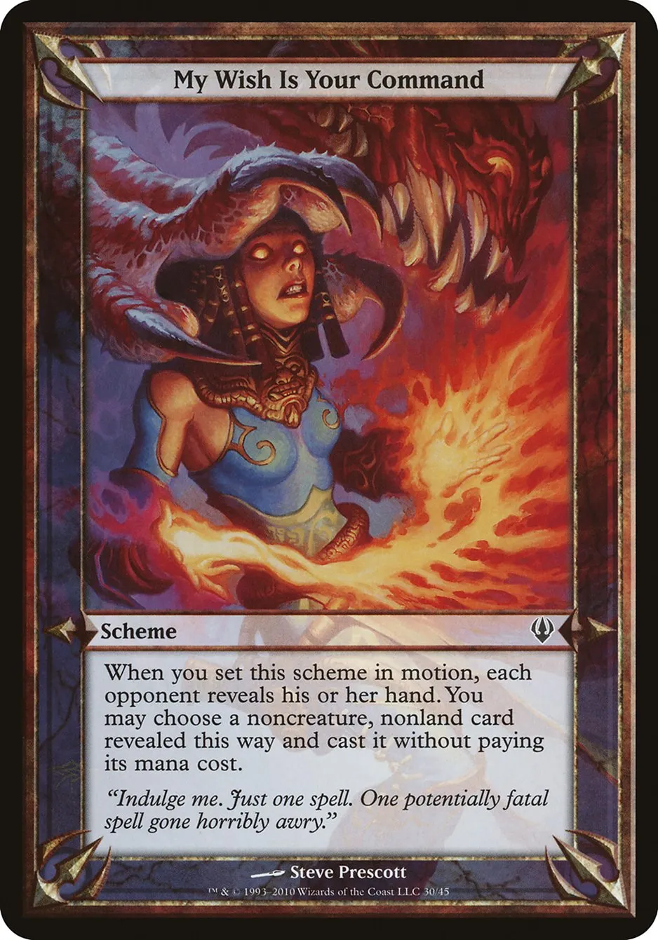 2010 Archenemy Schemes My Wish Is Your Command common #30★ unlisted card image