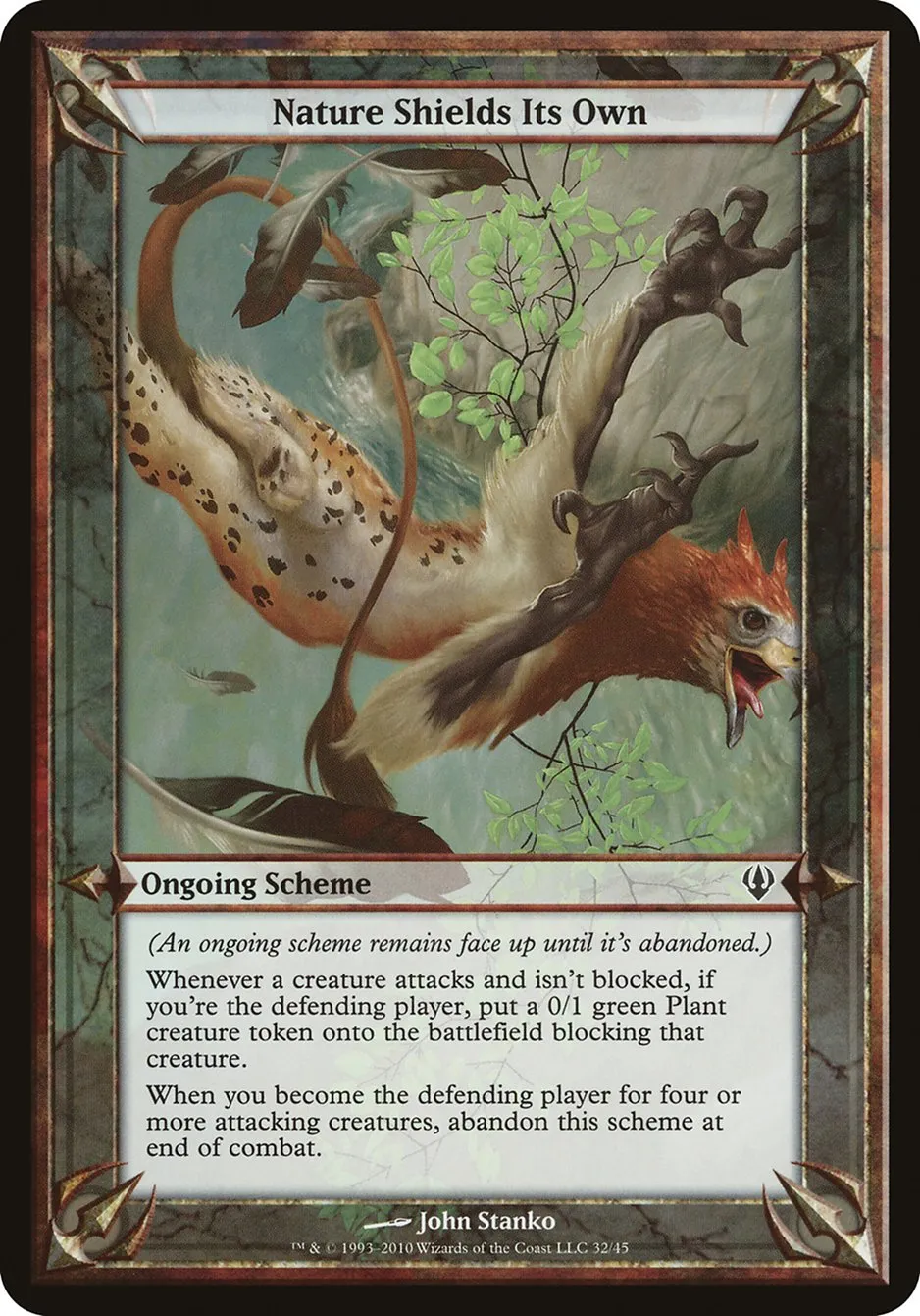 2010 Archenemy Schemes Nature Shields Its Own common #32★ unlisted card image