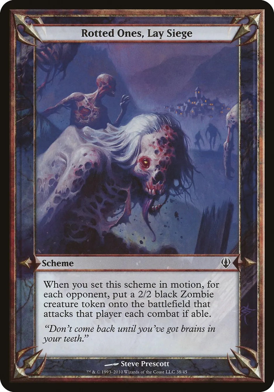 2010 Archenemy Schemes Rotted Ones, Lay Siege common #38★ unlisted card image