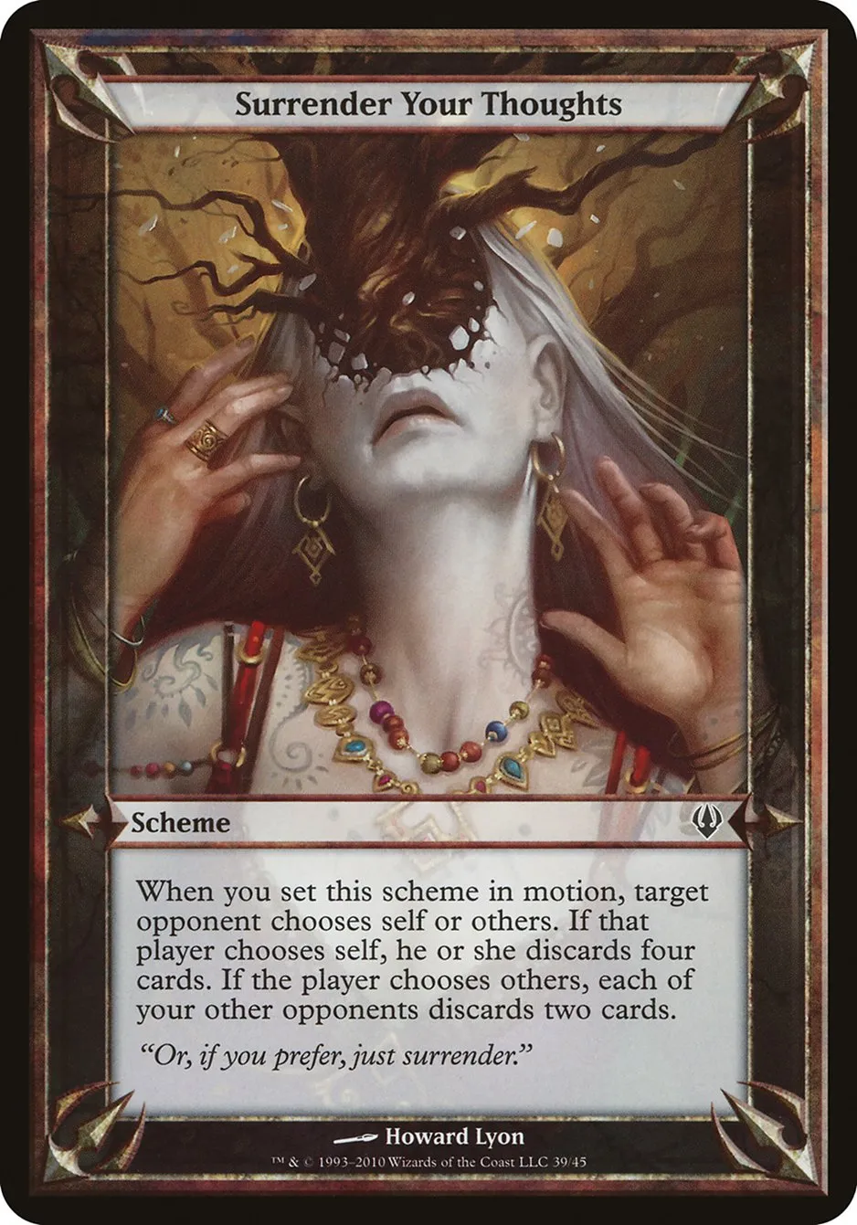 2010 Archenemy Schemes Surrender Your Thoughts common #39★ unlisted card image