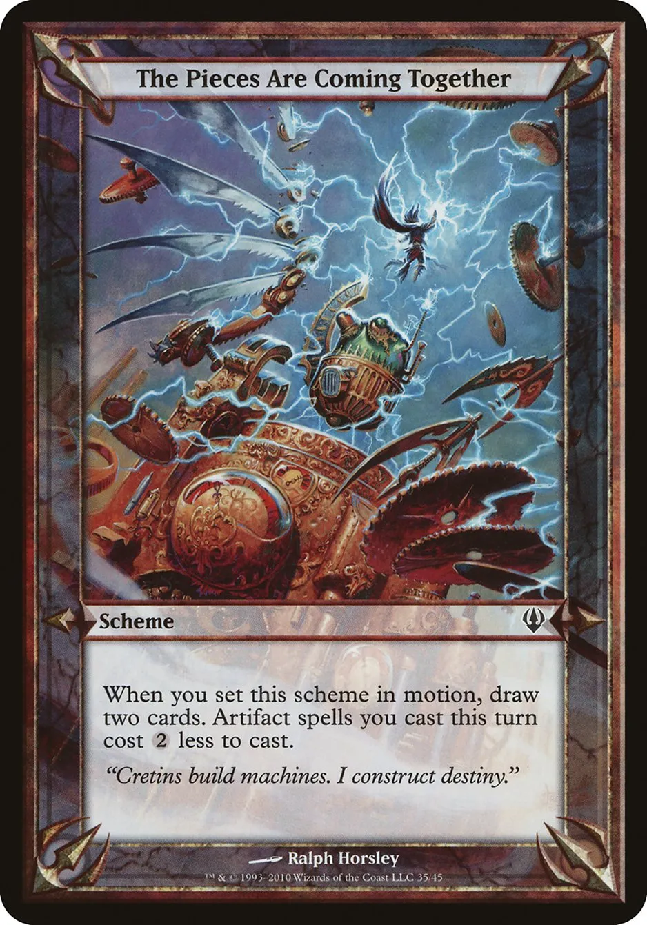 2010 Archenemy Schemes The Pieces Are Coming Together common #35★ unlisted card image
