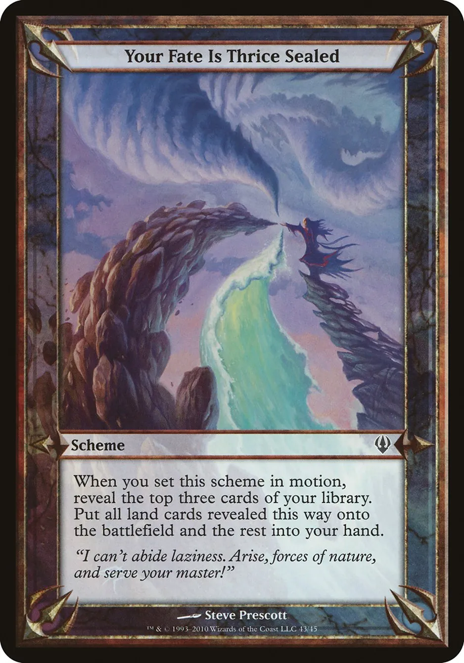 2010 Archenemy Schemes Your Fate Is Thrice Sealed common #43★ unlisted card image