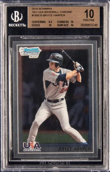 2010 Bowman Bryce Harper 18U Baseball Chrome #18BC8 card image