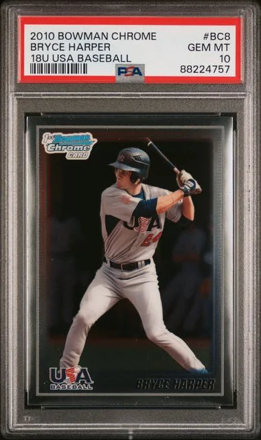2010 Bowman Chrome Bryce Harper 18U USA Baseball #BC8 card image