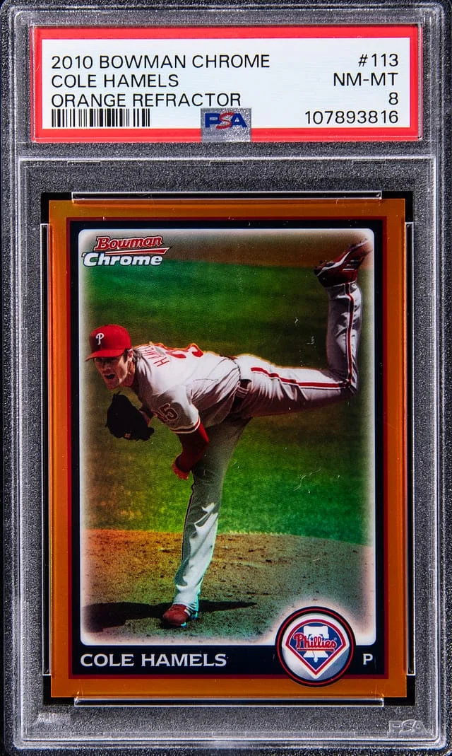 2010 Bowman Chrome Cole Hamels Orange Refractor #113 card image