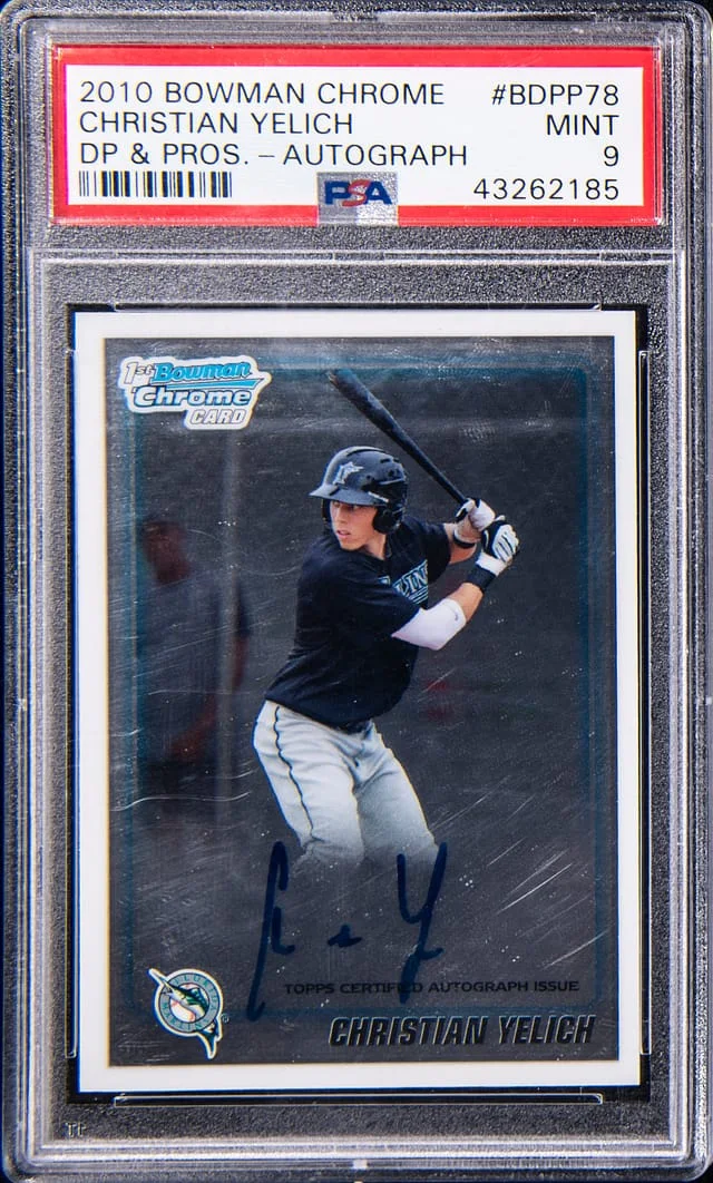 2010 Bowman Chrome Draft Christian Yelich Picks & Prospect Autograph #BDPP-78 card image