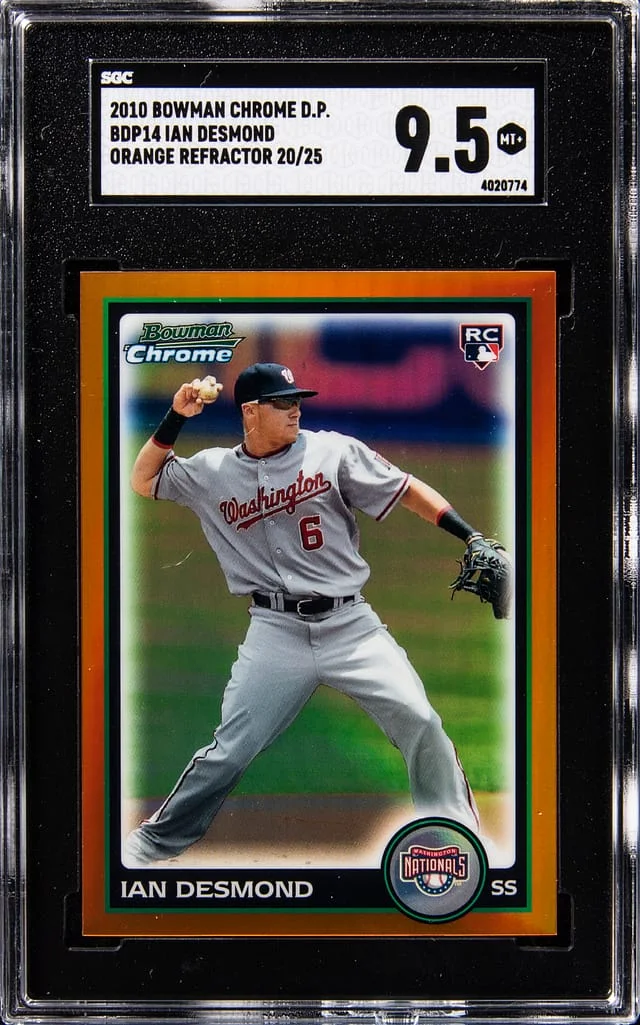 2010 Bowman Chrome Draft Ian Desmond Picks Orange Refractor #BDP14 card image