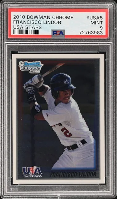 2010 Bowman Chrome Francisco Lindor USA Stars #USA-5 card image