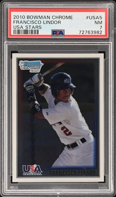 2010 Bowman Chrome Francisco Lindor USA Stars #USA5 card image