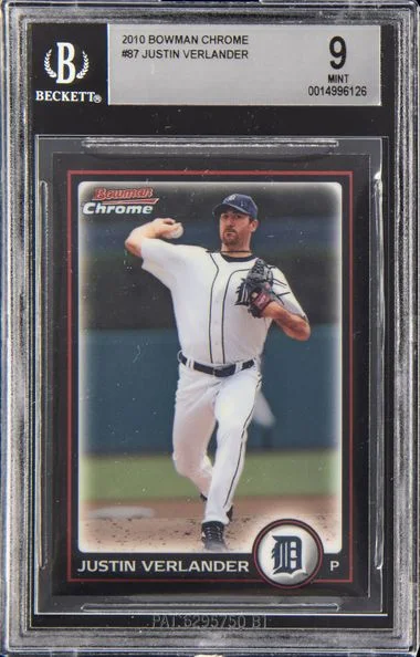2010 Bowman Chrome Justin Verlander #87 card image