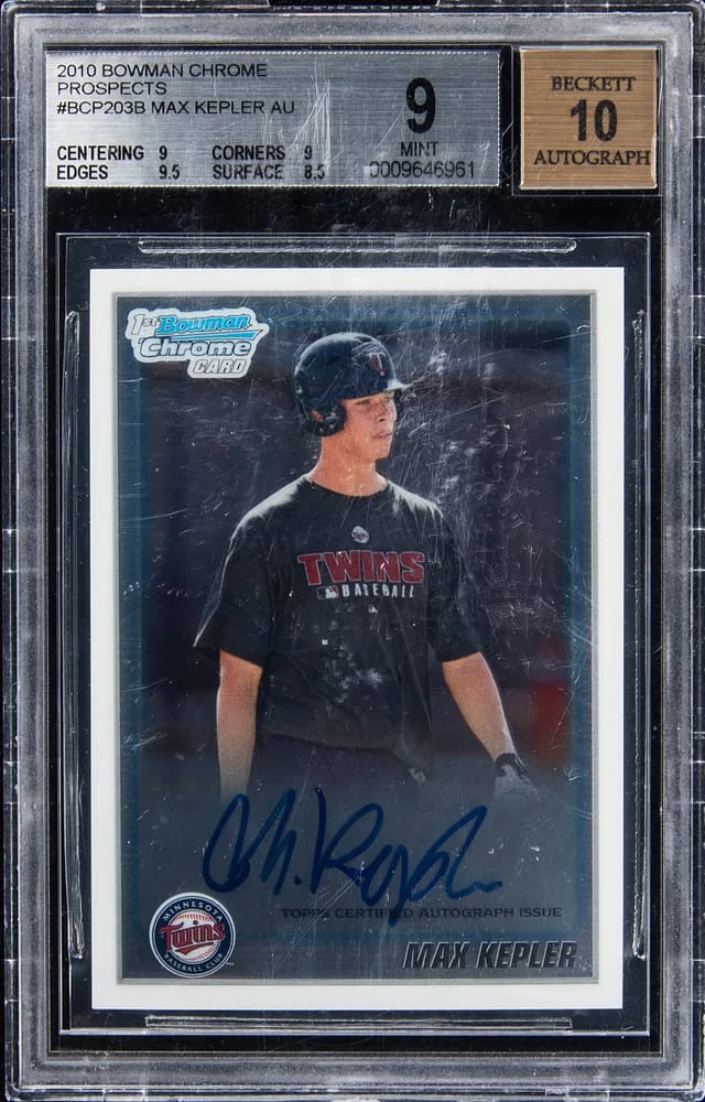 2010 Bowman Chrome Max Kepler Prospect Autographs #BCP203 card image