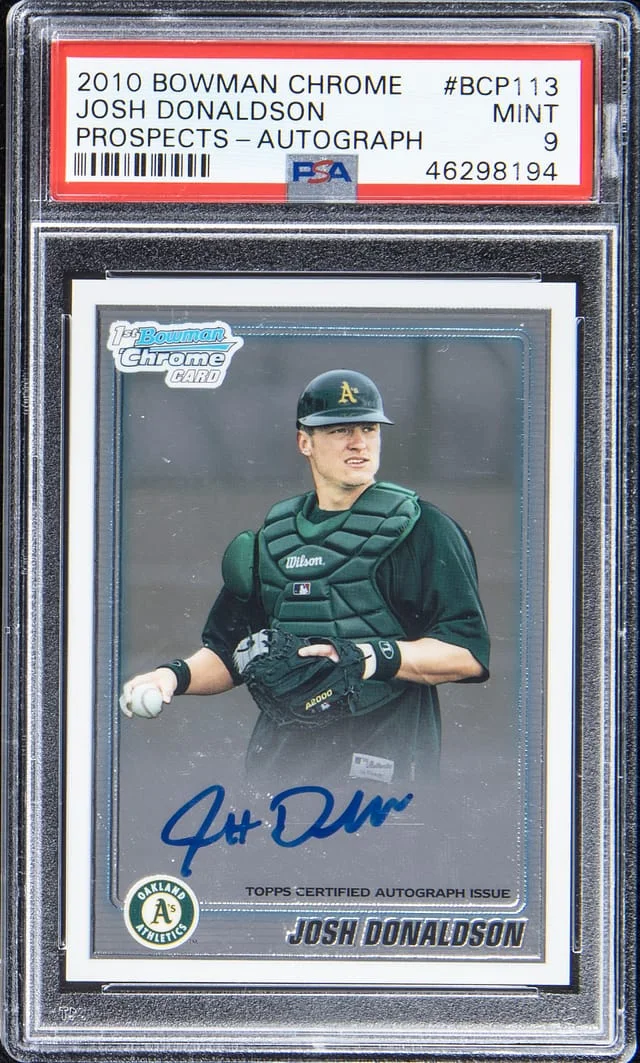 2010 Bowman Chrome Prospects Josh Donaldson Autograph #BCP113 card image