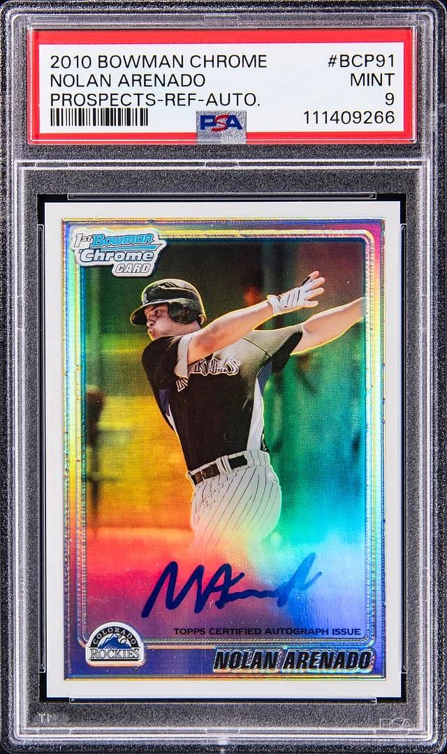 2010 Bowman Chrome Prospects Nolan Arenado Refractor Autograph #BCP-91 card image