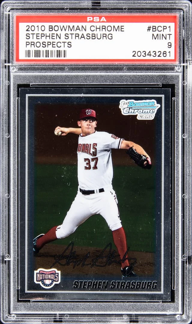 2010 Bowman Chrome Prospects Stephen Strasburg #BCP1 card image