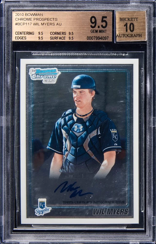 2010 Bowman Chrome Wil Myers Prospect Autographs #BCP117 card image