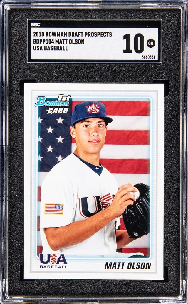 2010 Bowman Draft Matt Olson Prospects USA Baseball #BDPP104 card image