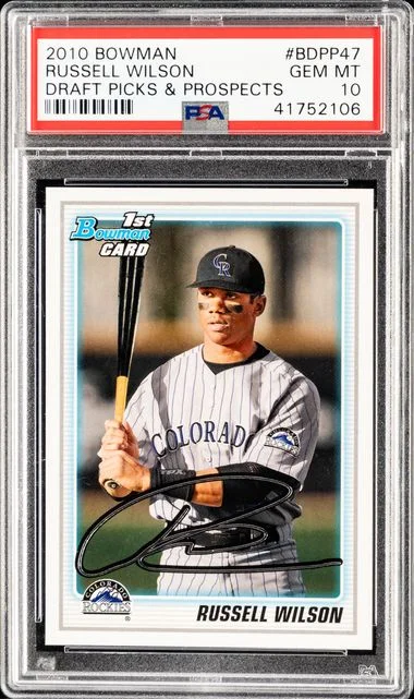 2010 Bowman Draft Picks & Prospects Russell Wilson #Bdpp47 card image