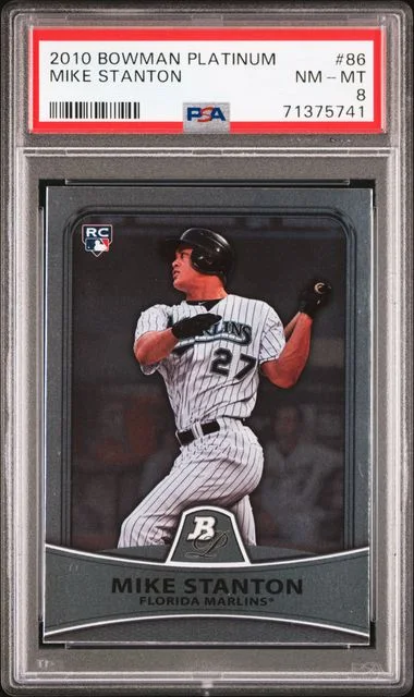 2010 Bowman Platinum Mike (Giancarlo) Stanton #86 card image