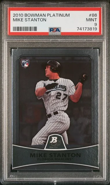 2010 Bowman Platinum Mike Stanton #86 card image