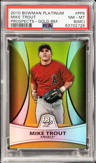 2010 Bowman Platinum Mike Trout Prospects #PP5 card image