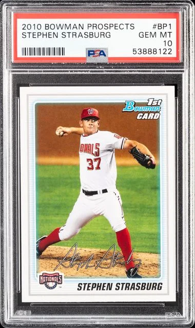 2010 Bowman Stephen Strasburg Prospects #BP1 card image