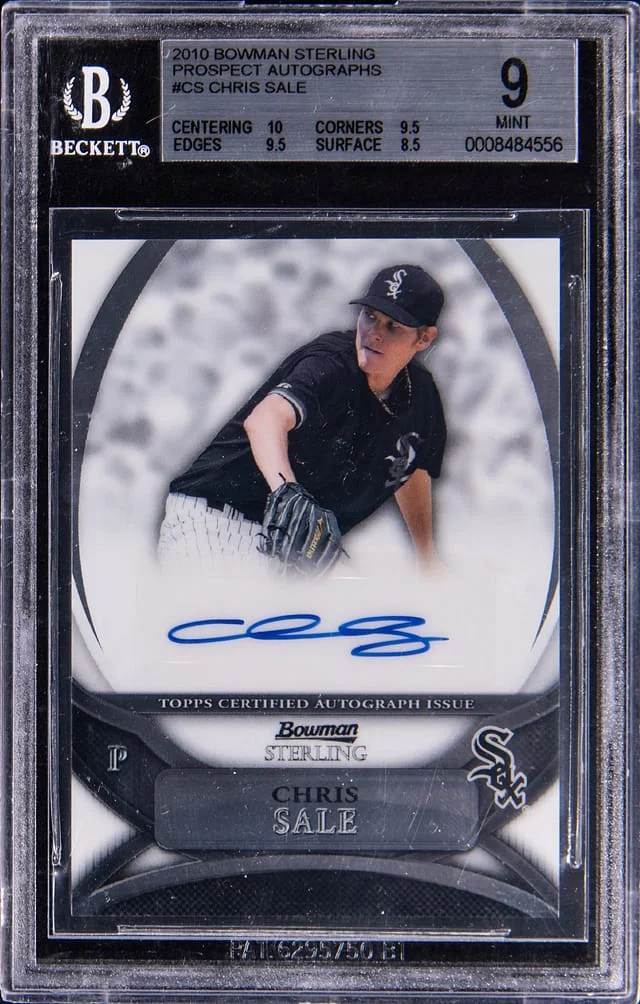 2010 Bowman Sterling Chris Sale Prospect Autographs #BSP-CS card image