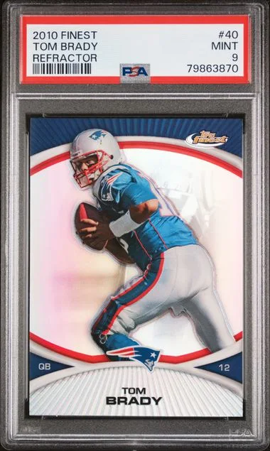 2010 Finest Tom Brady Refractor #40 card image