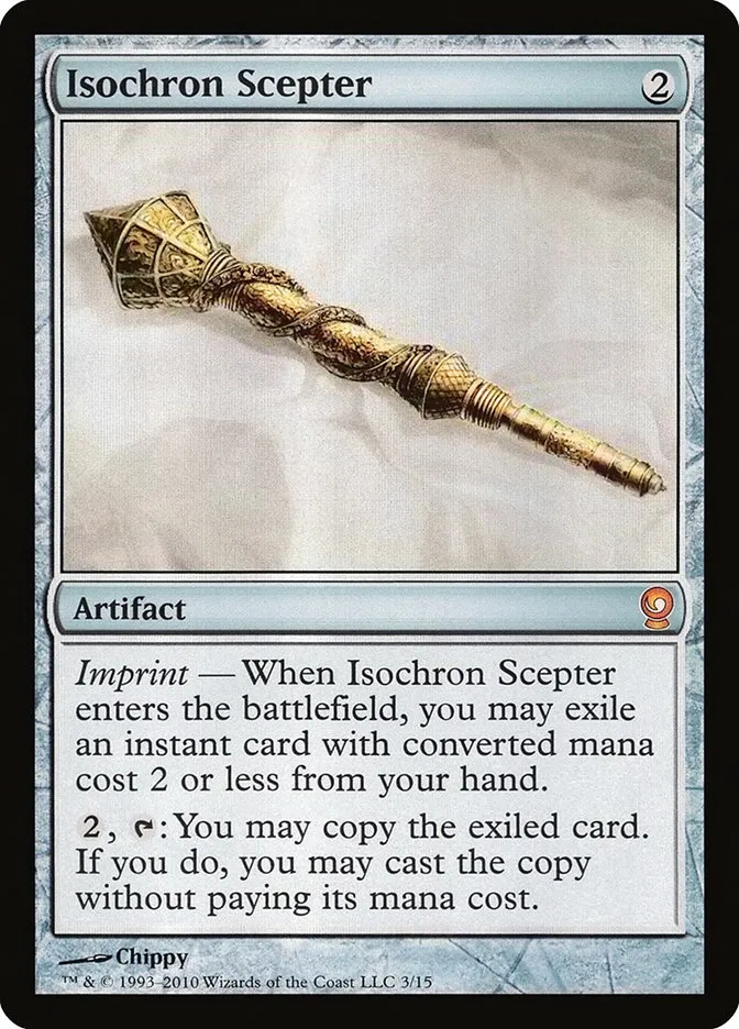 2010 From the Vault: Relics Isochron Scepter mythic #3 unlisted card image