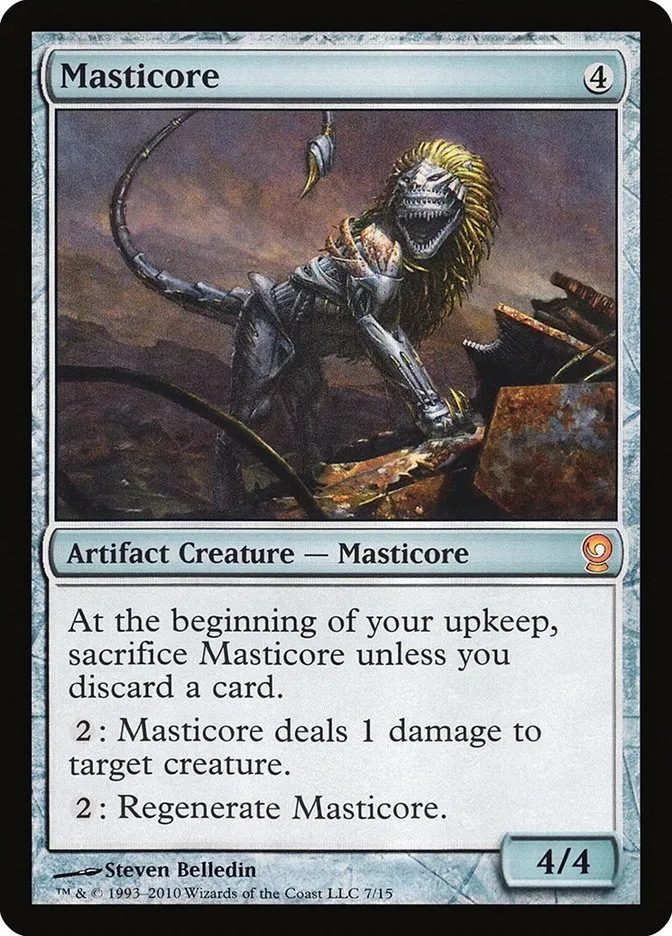2010 From the Vault: Relics Masticore mythic #7 unlisted card image