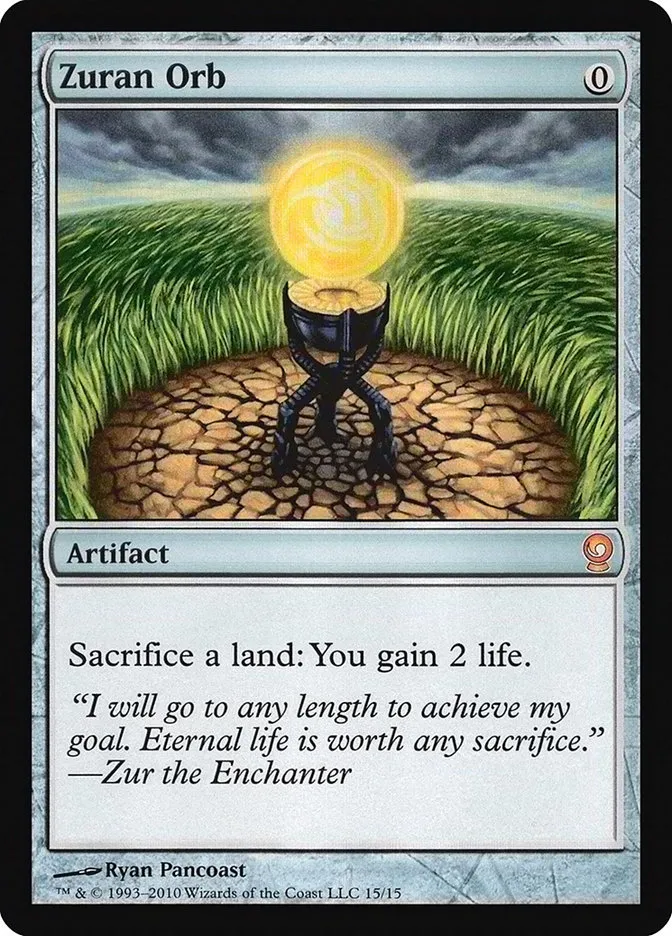 2010 From the Vault: Relics Zuran Orb mythic #15 unlisted card image