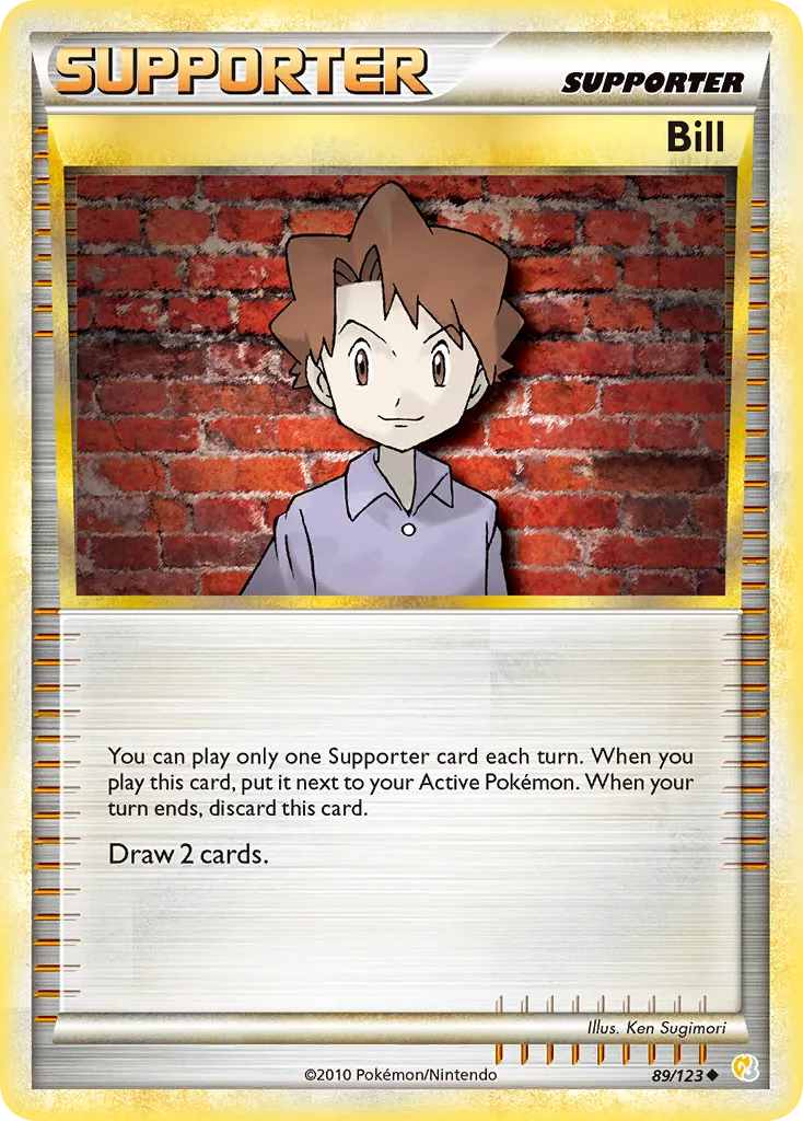 2010 HeartGold & SoulSilver Bill Uncommon #089/123 Uncommon card image