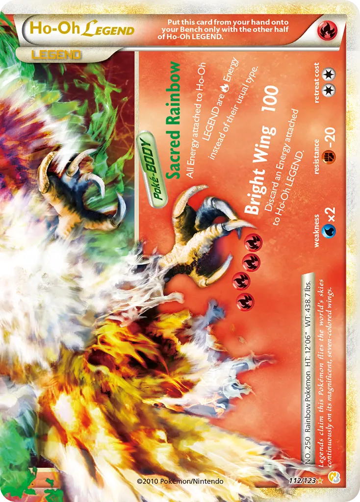 2010 HeartGold & SoulSilver Ho-Oh LEGEND LEGEND #111/123 LEGEND card image