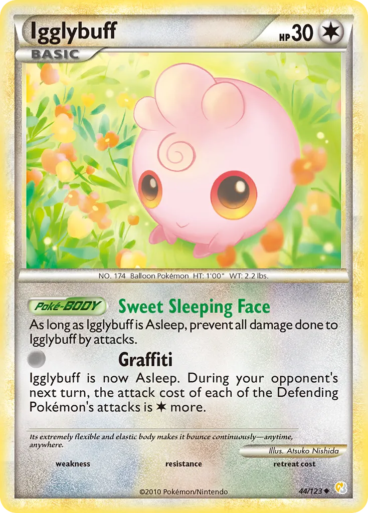 2010 HeartGold & SoulSilver Igglybuff Uncommon #044/123 Uncommon card image