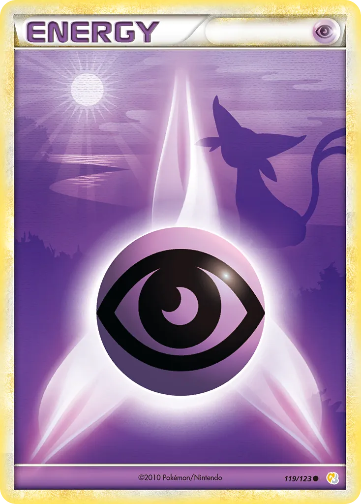 2010 HeartGold & SoulSilver Psychic Energy Common #119/123 Common card image