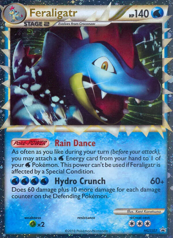 2010 HGSS Black Star Promos Feraligatr #HGSS07 card image