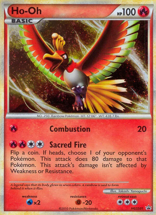 2010 HGSS Black Star Promos Ho-Oh #HGSS01 card image