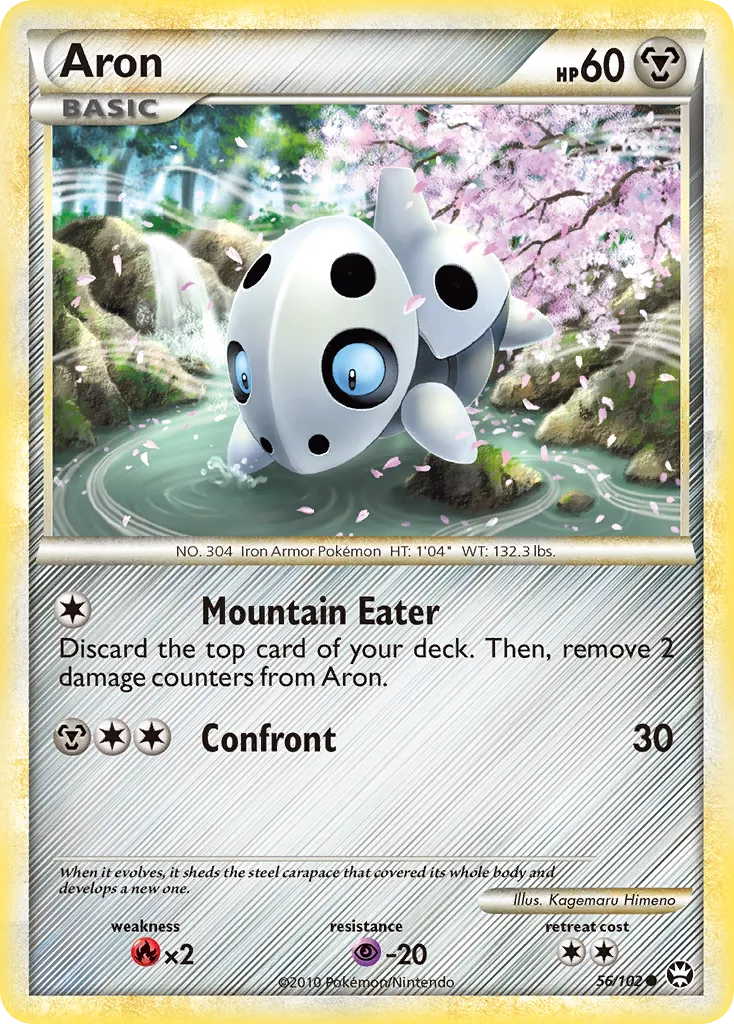 2010 HS—Triumphant Aron Common #056/102 Common card image