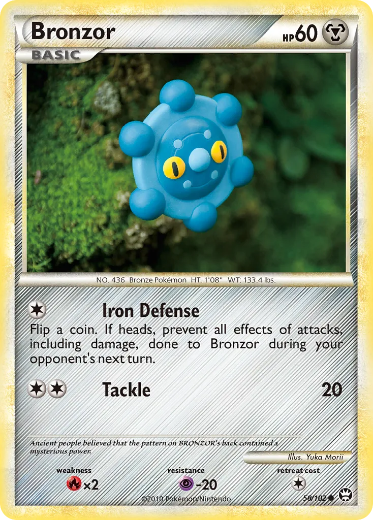 2010 HS—Triumphant Bronzor #058/102 Common card image