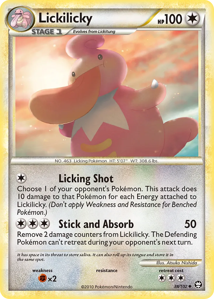 2010 HS—Triumphant Lickilicky #038/102 Uncommon card image