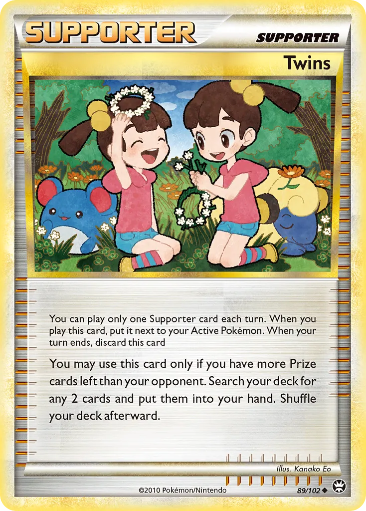 2010 HS—Triumphant Twins #089/102 Uncommon card image
