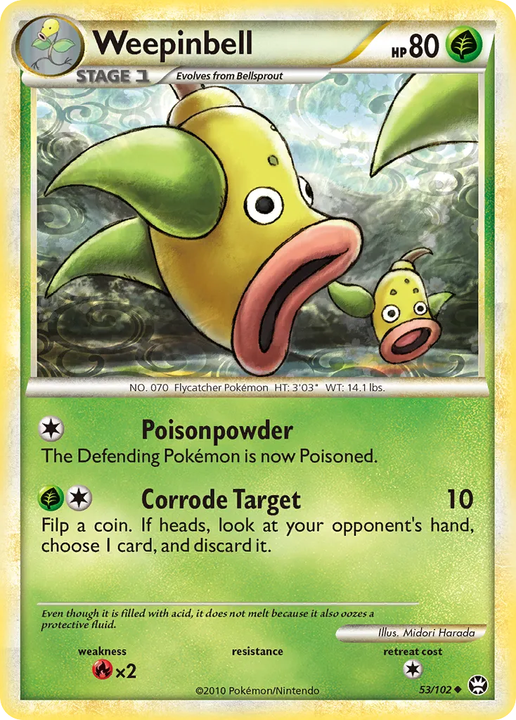 2010 HS—Triumphant Weepinbell #053/102 Uncommon card image
