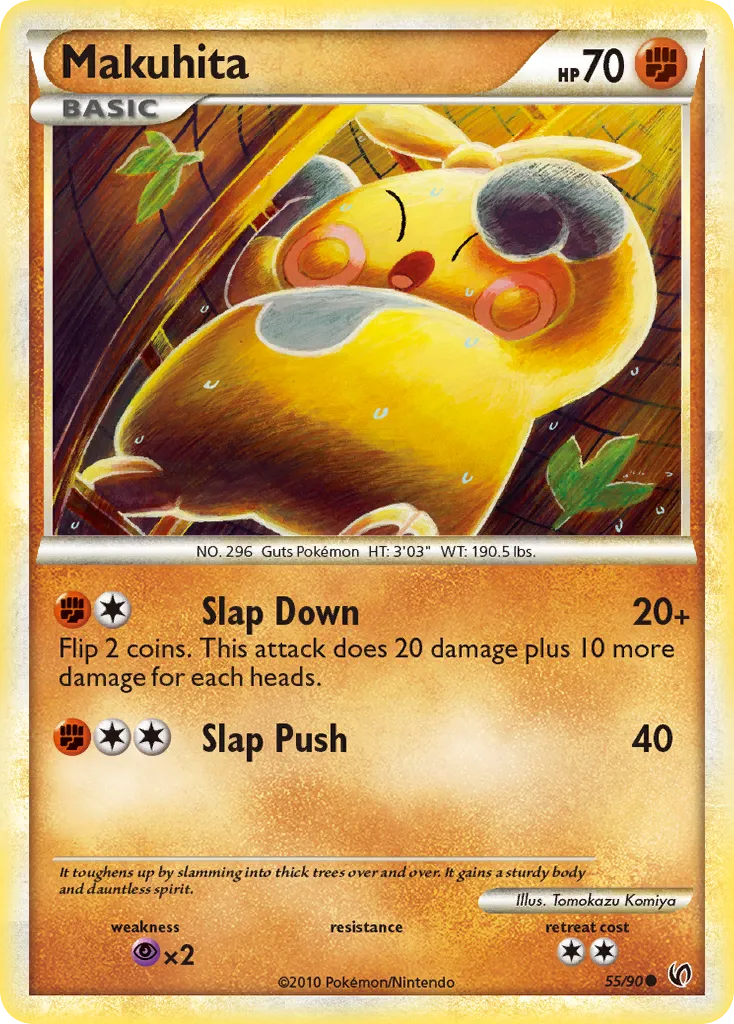2010 HS—Undaunted Makuhita #55/90 Common card image