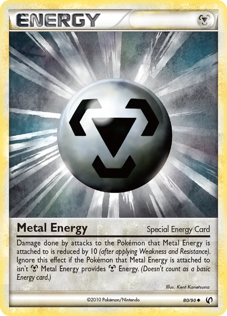 2010 HS—Undaunted Metal Energy #80/90 Uncommon card image