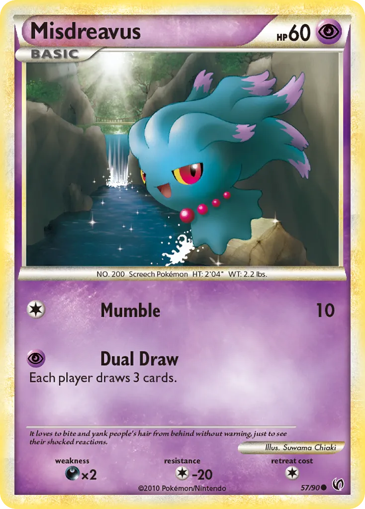2010 HS—Undaunted Misdreavus #57/90 Common card image