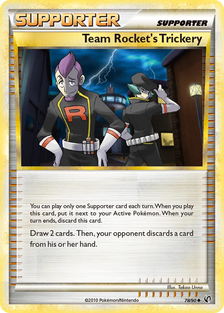 2010 HS—Undaunted Team Rocket's Trickery #78/90 Uncommon card image