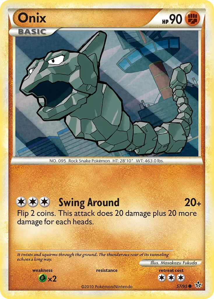 2010 HS—Unleashed Onix #57/95 Common card image