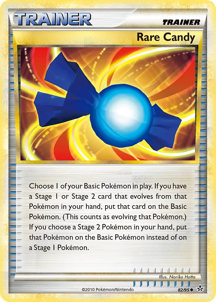 2010 HS—Unleashed Rare Candy Uncommon #82/95 Uncommon card image