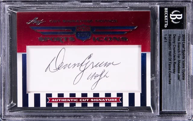 2010 Leaf Sports Icons Update Basketball Hall of Fame Coaches Danny Crum/Jack Ramsey #no-number card image