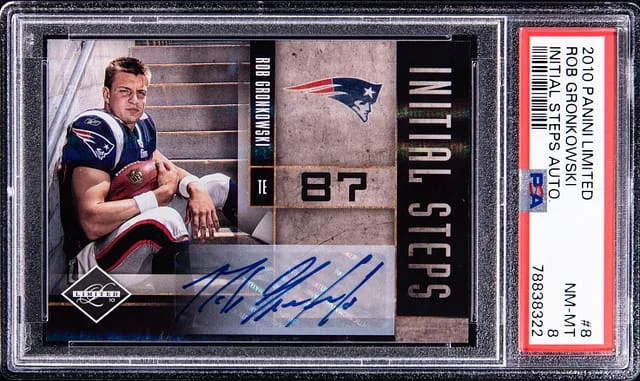 2010 Limited Initial Steps Autograph Rob Gronkowski #8 card image